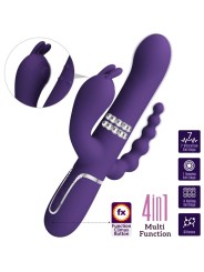 PRETTY LOVE CAMMY TRIPLE VIBRADOR MULTIFUNCION 4 EN 1 MORADO