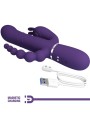 PRETTY LOVE CAMMY TRIPLE VIBRADOR MULTIFUNCION 4 EN 1 MORADO