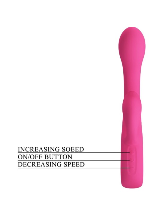 PRETTY LOVE FRITZ VIBRADOR RABBIT 12 VIBRACIONES ROSA