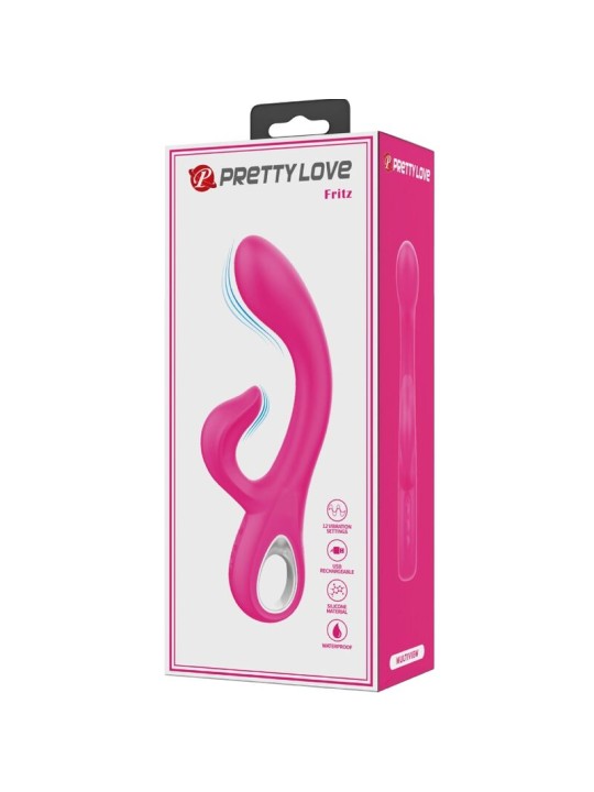 PRETTY LOVE FRITZ VIBRADOR RABBIT 12 VIBRACIONES ROSA