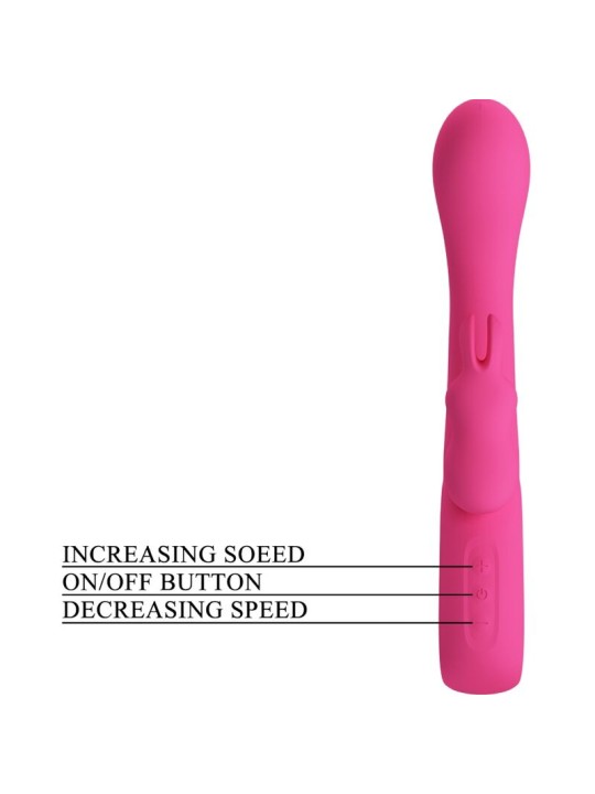 PRETTY LOVE NOVAK VIBRADOR RABBIT 12 VIBRACIONES ROSA