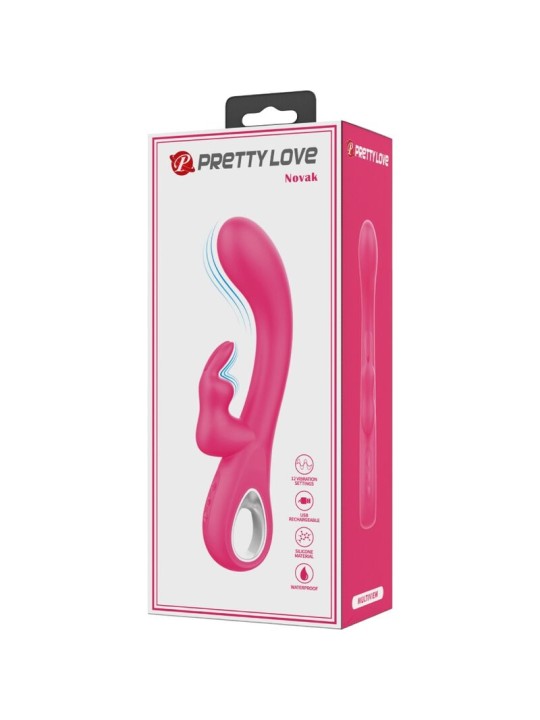 PRETTY LOVE NOVAK VIBRADOR RABBIT 12 VIBRACIONES ROSA