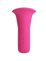 PRETTY LOVE CLYDE VIBRADOR ORAL LENGUA VIBRADORA 12 VIBRACIONES ROSA