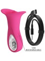 PRETTY LOVE CLYDE VIBRADOR ORAL LENGUA VIBRADORA 12 VIBRACIONES ROSA