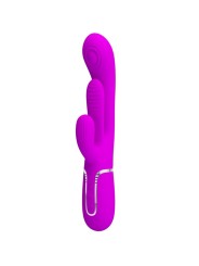 PRETTY LOVE SHANIA TRIPLE VIBRADOR RABBIT MULTIFUNCION ROSA