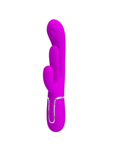 PRETTY LOVE SHANIA TRIPLE VIBRADOR RABBIT MULTIFUNCION ROSA
