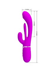 PRETTY LOVE SHANIA TRIPLE VIBRADOR RABBIT MULTIFUNCION ROSA