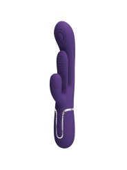 PRETTY LOVE SHANIA TRIPLE VIBRADOR RABBIT MULTIFUNCION MORADO
