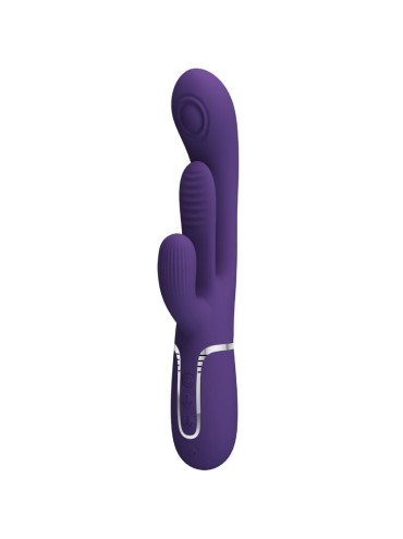 PRETTY LOVE SHANIA TRIPLE VIBRADOR RABBIT MULTIFUNCION MORADO
