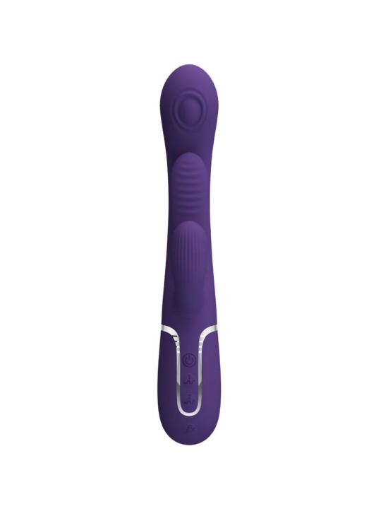 PRETTY LOVE SHANIA TRIPLE VIBRADOR RABBIT MULTIFUNCION MORADO