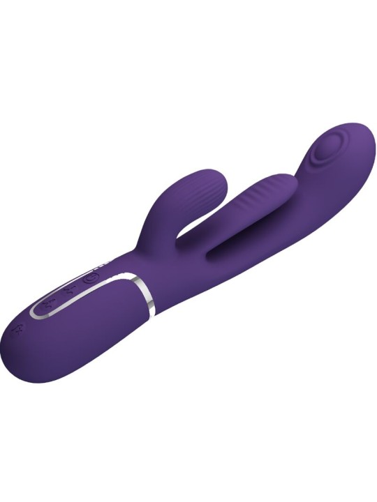 PRETTY LOVE SHANIA TRIPLE VIBRADOR RABBIT MULTIFUNCION MORADO