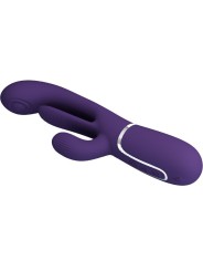 PRETTY LOVE SHANIA TRIPLE VIBRADOR RABBIT MULTIFUNCION MORADO