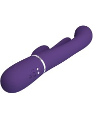 PRETTY LOVE SHANIA TRIPLE VIBRADOR RABBIT MULTIFUNCION MORADO