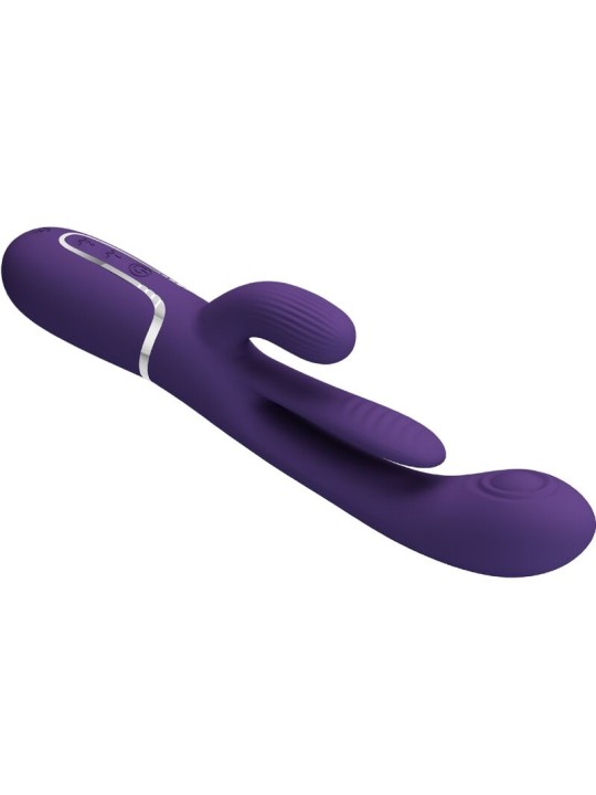 PRETTY LOVE SHANIA TRIPLE VIBRADOR RABBIT MULTIFUNCION MORADO