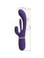 PRETTY LOVE SHANIA TRIPLE VIBRADOR RABBIT MULTIFUNCION MORADO