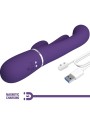 PRETTY LOVE SHANIA TRIPLE VIBRADOR RABBIT MULTIFUNCION MORADO