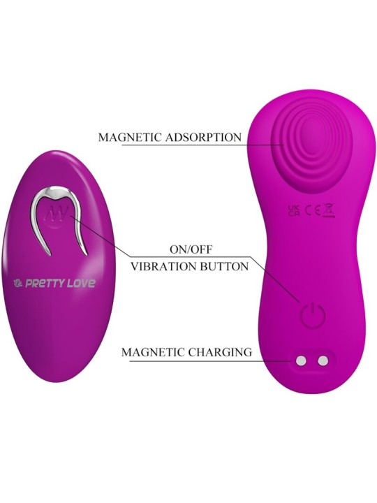 PRETTY LOVE ROMARIO ESTIMULADOR LAY ON CLITORIS CONTROL REMOTO ROSA