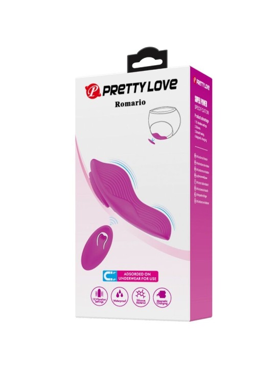 PRETTY LOVE ROMARIO ESTIMULADOR LAY ON CLITORIS CONTROL REMOTO ROSA