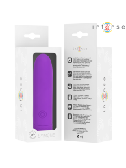 INTENSE SYMONE BALA VIBRADORA RECARGABLE POR USB 8 VIBRACIONES MORADO 10 X 22 CM