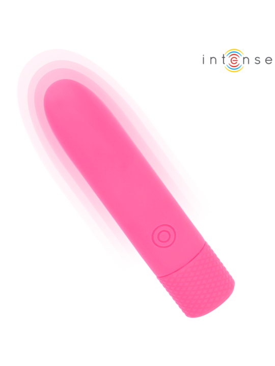 INTENSE SYMONE BALA VIBRADORA RECARGABLE POR USB 8 VIBRACIONES ROSA 10 X 22 CM