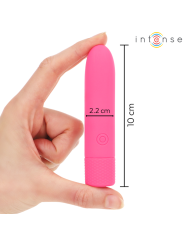 INTENSE SYMONE BALA VIBRADORA RECARGABLE POR USB 8 VIBRACIONES ROSA 10 X 22 CM