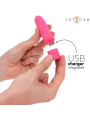 INTENSE SYMONE BALA VIBRADORA RECARGABLE POR USB 8 VIBRACIONES ROSA 10 X 22 CM