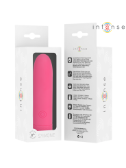 INTENSE SYMONE BALA VIBRADORA RECARGABLE POR USB 8 VIBRACIONES ROSA 10 X 22 CM