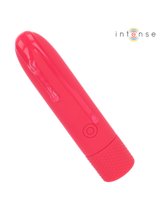 INTENSE SYMONE BALA VIBRADORA RECARGABLE POR USB 8 VIBRACIONES ROJO 10 X 22 CM