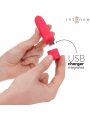 INTENSE SYMONE BALA VIBRADORA RECARGABLE POR USB 8 VIBRACIONES ROJO 10 X 22 CM