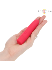 INTENSE SYMONE BALA VIBRADORA RECARGABLE POR USB 8 VIBRACIONES ROJO 10 X 22 CM