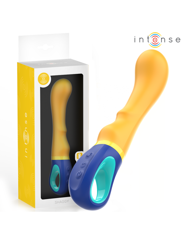 INTENSE SHAGGY VIBRADOR PUNTO G AMARILLO