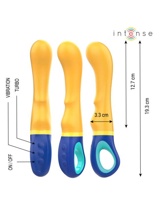 INTENSE SHAGGY VIBRADOR PUNTO G AMARILLO