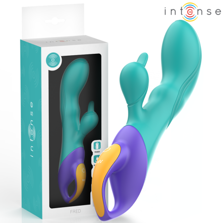 INTENSE FRED VIBRADOR RECARGABLE RABBIT AZUL