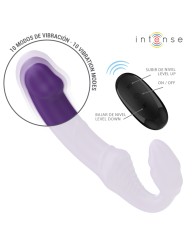 INTENSE JILL VIBRADOR DOBLE 20 CM VIOLETA CONTROL REMOTO