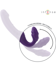 INTENSE JILL VIBRADOR DOBLE 20 CM VIOLETA CONTROL REMOTO