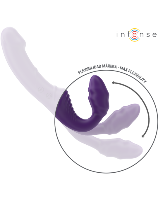 INTENSE JILL VIBRADOR DOBLE 20 CM VIOLETA CONTROL REMOTO