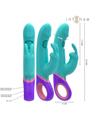 INTENSE MONICA VIBRADOR RABBIT CON ESTIMULADOR ROTATORIO DEL PUNTO G AZUL