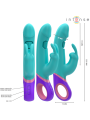 INTENSE MONICA VIBRADOR RABBIT CON ESTIMULADOR ROTATORIO DEL PUNTO G AZUL