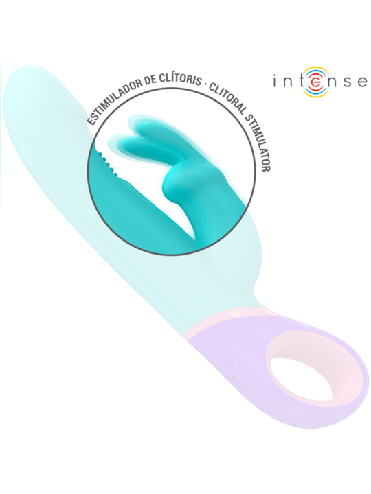 INTENSE MONICA VIBRADOR RABBIT CON ESTIMULADOR ROTATORIO DEL PUNTO G AZUL