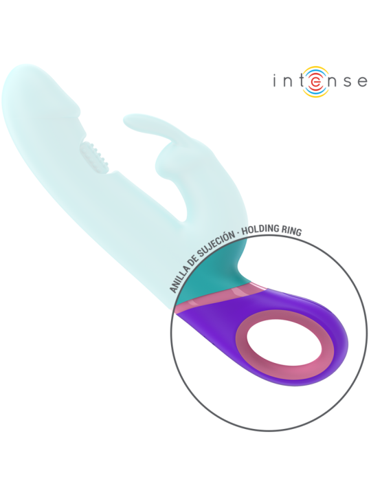 INTENSE MONICA VIBRADOR RABBIT CON ESTIMULADOR ROTATORIO DEL PUNTO G AZUL