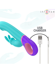 INTENSE MONICA VIBRADOR RABBIT CON ESTIMULADOR ROTATORIO DEL PUNTO G AZUL