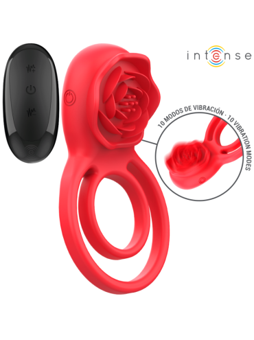 INTENSE GAIL ROSA ESTIMULADORA 10 VIBRACIONES ROJO CONTROL REMOTO