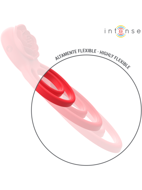 INTENSE GAIL ROSA ESTIMULADORA 10 VIBRACIONES ROJO CONTROL REMOTO