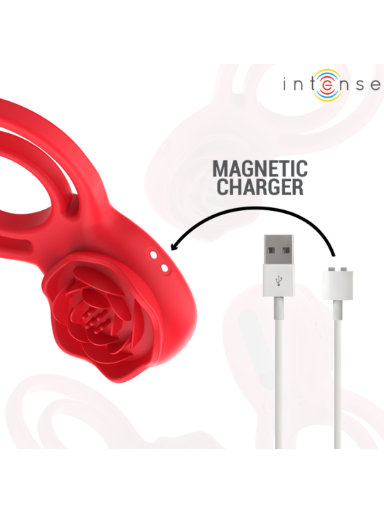 INTENSE GAIL ROSA ESTIMULADORA 10 VIBRACIONES ROJO CONTROL REMOTO