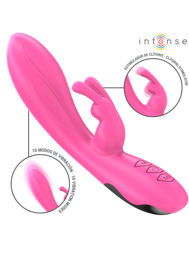 INTENSE RANDALL VIBRADOR RABBIT 10 VIBRACIONES ROSA