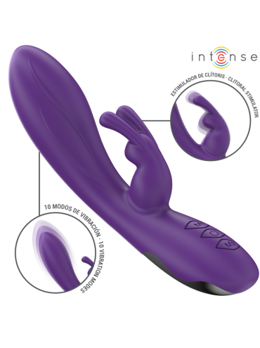 INTENSE RANDALL VIBRADOR RABBIT 10 VIBRACIONES MORADO