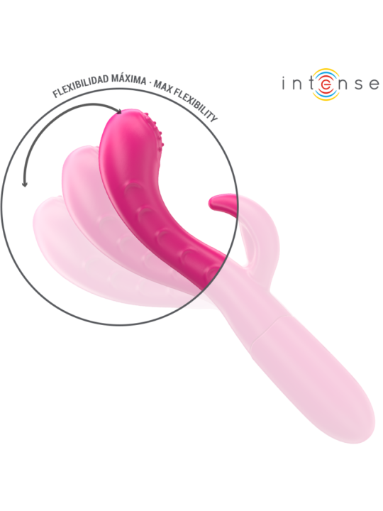 INTENSE AMARA VIBRADOR CON LENGUA ESTIMULADORA 10 VIBRACIONES ROSA