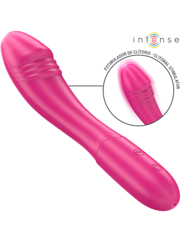 INTENSE BELINDA VIBRADOR 19 CM FLEXIBLE 10 VIBRACIONES ROSA