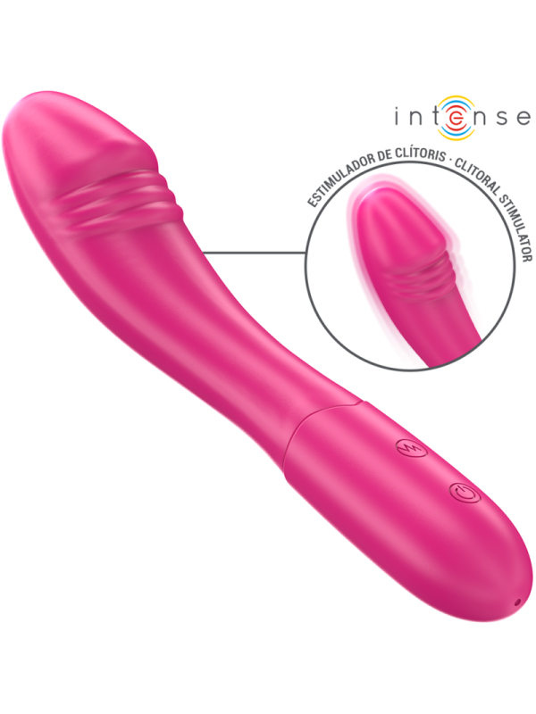 INTENSE BELINDA VIBRADOR 19 CM FLEXIBLE 10 VIBRACIONES ROSA