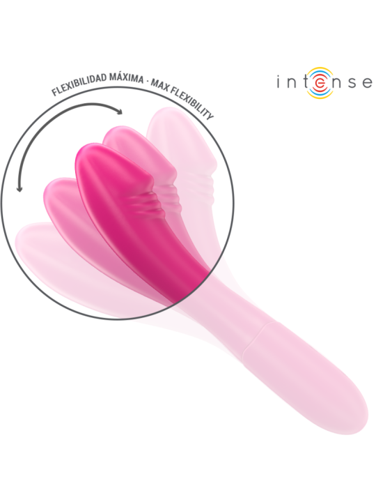 INTENSE BELINDA VIBRADOR 19 CM FLEXIBLE 10 VIBRACIONES ROSA